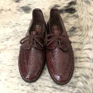 Leather Woven Loafers